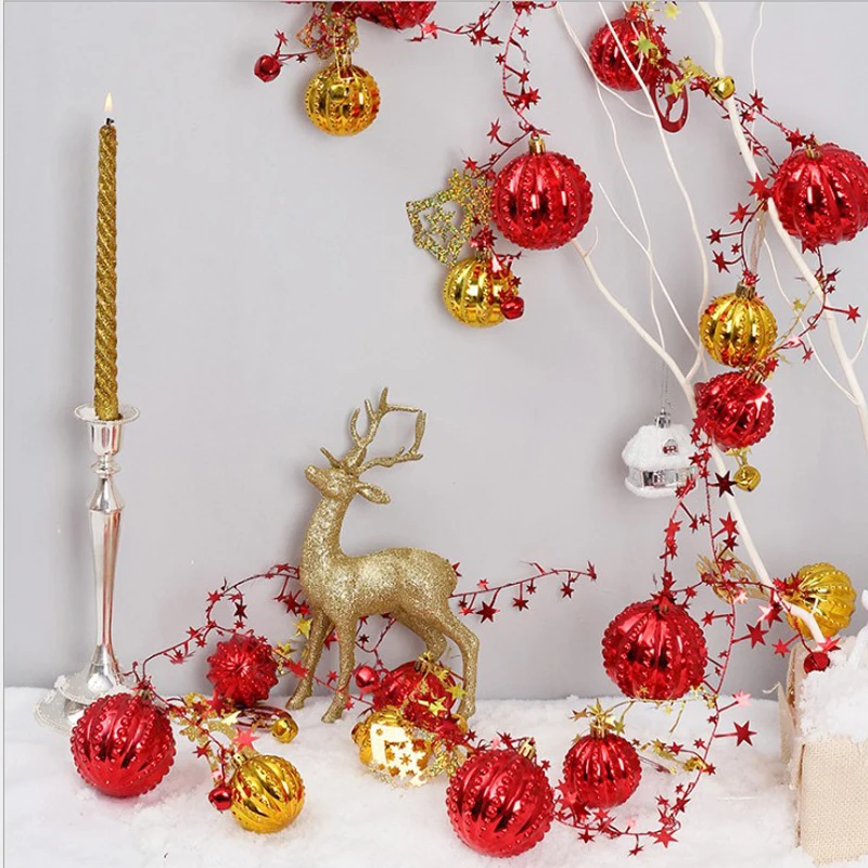 Christmas Decorations Christmas Balls Bells Sequins Mall Arrangement String Christmas Tree Package Accessories Pendant
Christmas Decorations Christmas Balls Bells Sequins Mall Arrangement String Christmas Tree Package Accessories Pendant