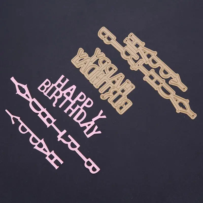 2Pcs Letters HAPPY BIRTHDAY Metal Cutting Dies Stencils Scrapbooking Embossing Dies Decorative Paper Cards Template Craft
2Pcs Letters HAPPY BIRTHDAY Metal Cutting Dies Stencils Scrapbooking Embossing Dies Decorative Paper Cards Template Craft