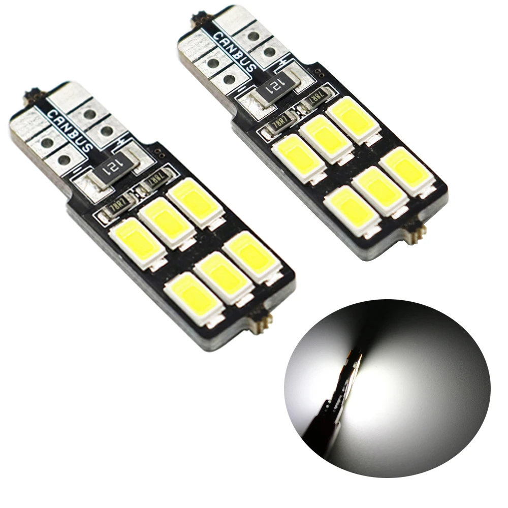 YSY 100X Error Free T10 Canbus Led w5w T10 led 158 168 194 5630 5730 t10 12smd SMD LED Car Replacement Light Lamp Bulbs white
YSY 100X Error Free T10 Canbus Led w5w T10 led 158 168 194 5630 5730 t10 12smd SMD LED Car Replacement Light Lamp Bulbs white