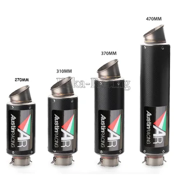 ID: 61mm Universal Motorcycle Exhaust Muffler Real Carbon Fiber AR Austin Racing Exhaust Escape moto Pipe Motorbike Tail Tube
ID: 61mm Universal Motorcycle Exhaust Muffler Real Carbon Fiber AR Austin Racing Exhaust Escape moto Pipe Motorbike Tail Tube