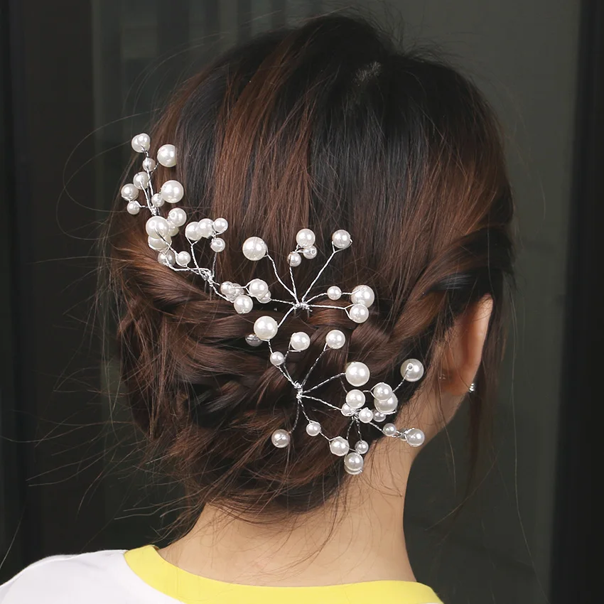 1 PC New Fashion Bridal Hair Accessories Pearl Beaded Crystal Hairpin Flower Women Wedding Hair Pins Jewelry Accessories
1 PC New Fashion Bridal Hair Accessories Pearl Beaded Crystal Hairpin Flower Women Wedding Hair Pins Jewelry Accessories
