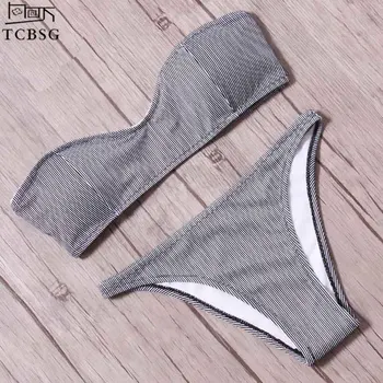 TCBSG 2019 Sexy New Arrival Bikinis Women Swimsuit Push Up Swimwear Bandeau Bikini Set Striped Brazilian Beach Bathing Suits
TCBSG 2019 Sexy New Arrival Bikinis Women Swimsuit Push Up Swimwear Bandeau Bikini Set Striped Brazilian Beach Bathing Suits
