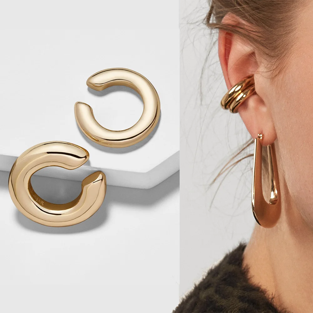2pcs/set 2019 New Design Gold Color Small and Big clip earrings without piercing Women's All Match Round Ear Cuff Clip Earring
2pcs/set 2019 New Design Gold Color Small and Big clip earrings without piercing Women's All Match Round Ear Cuff Clip Earring