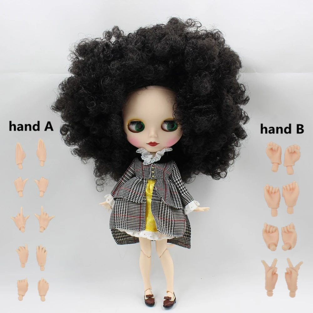 Fortune Days Nude Blyth doll No.330BL9103 Black wild-curl up hair JOINT body Frosted skin Factory Blyth
Fortune Days Nude Blyth doll No.330BL9103 Black wild-curl up hair JOINT body Frosted skin Factory Blyth