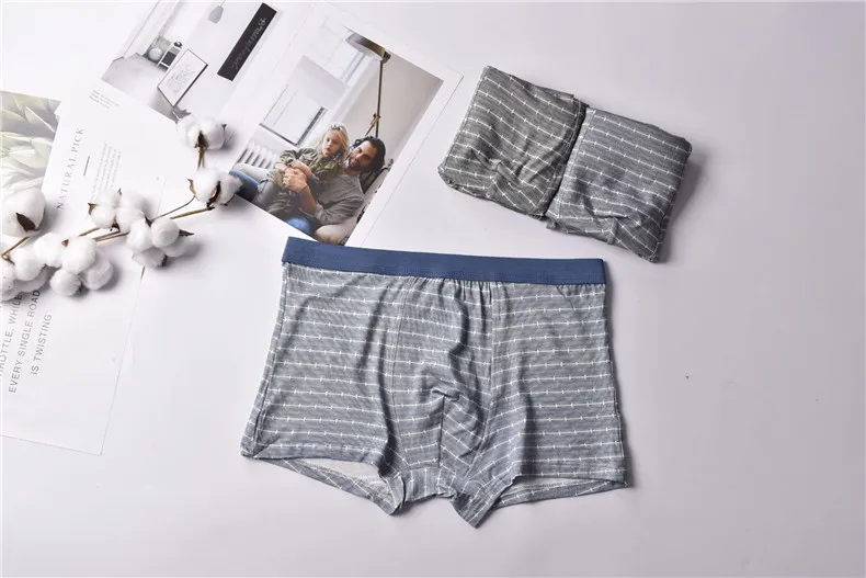 4PCS Lot Brand Men Boxers Underwear Male Boxer Short Striped Mens Bodysuit UnderPants Breathable Modal Boxershorts Plus Size 5XL 10