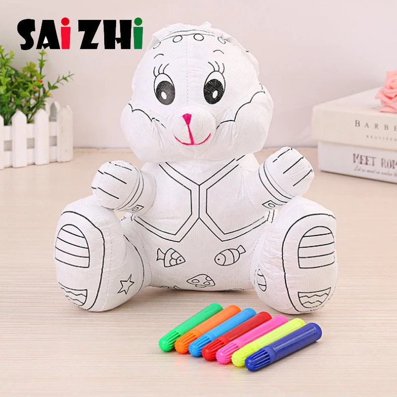 Saizhi Children DIY Coloring doll washable Rabbit doll Handmade Painting Materials Learning Educational Drawing Toys SZ3169
Saizhi Children DIY Coloring doll washable Rabbit doll Handmade Painting Materials Learning Educational Drawing Toys SZ3169