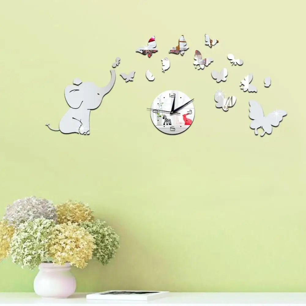 Star Girl Crystal Acrylic Mirror Wall Clock Bird Cartoon Elephant Solid Wall Clock Bedroom Living Room Wall Sticker Clock
Star Girl Crystal Acrylic Mirror Wall Clock Bird Cartoon Elephant Solid Wall Clock Bedroom Living Room Wall Sticker Clock