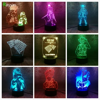 House Stark Game of Thrones Anime Naruto Group Kakashi Minato Sasuke One Piece Monkey·D·Luffy Zoro RGB LED Night Light Child Toy
House Stark Game of Thrones Anime Naruto Group Kakashi Minato Sasuke One Piece Monkey·D·Luffy Zoro RGB LED Night Light Child Toy