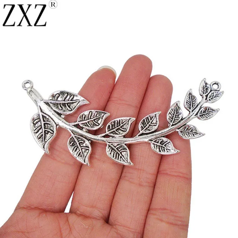 ZXZ 5pcs Antique Silver Large Leaf Connector Charm Necklace Connectors Jewelry Making Findings 88x28mm
ZXZ 5pcs Antique Silver Large Leaf Connector Charm Necklace Connectors Jewelry Making Findings 88x28mm