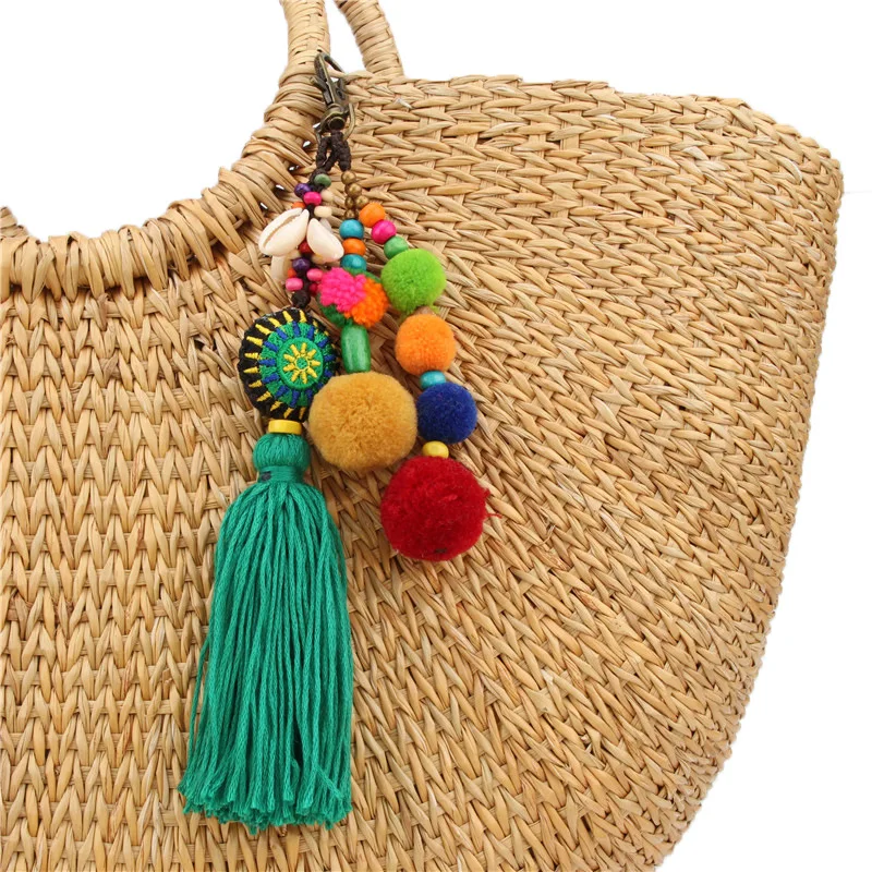 RE Bohemia wooden beads key chain diy bag car hanging tassel keychain shell pendant pompom keychains woman jewelry D40
RE Bohemia wooden beads key chain diy bag car hanging tassel keychain shell pendant pompom keychains woman jewelry D40
