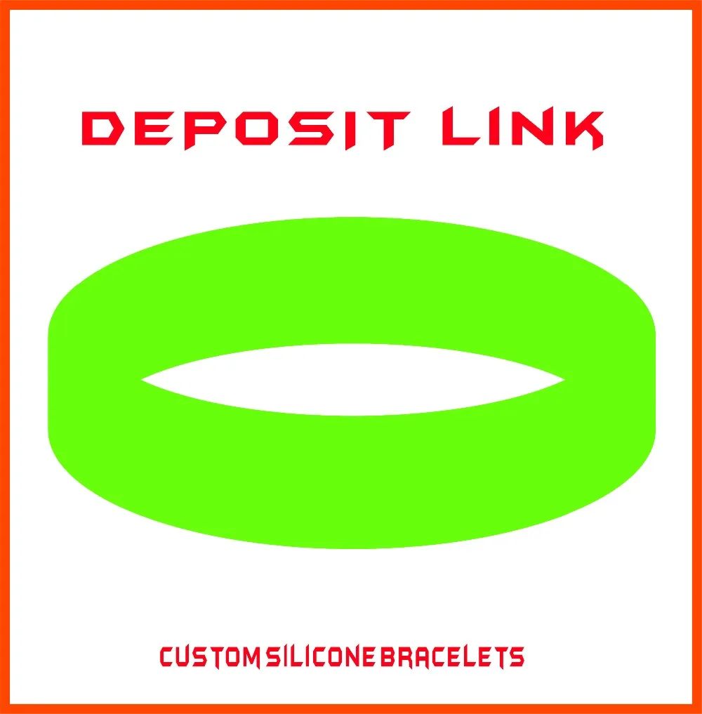 Custom personalized big quatity silicone bracelets for promotional gifts deposit link C02
Custom personalized big quatity silicone bracelets for promotional gifts deposit link C02