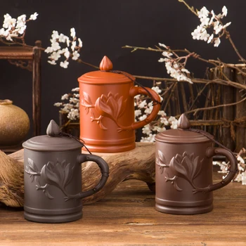Yixing Zisha Mug Retro Traditional Chinese With Lid Peach Bamboo Purple Clay Tea Cup 420ml Tea Mug Home Office Mug Drinkware
Yixing Zisha Mug Retro Traditional Chinese With Lid Peach Bamboo Purple Clay Tea Cup 420ml Tea Mug Home Office Mug Drinkware
