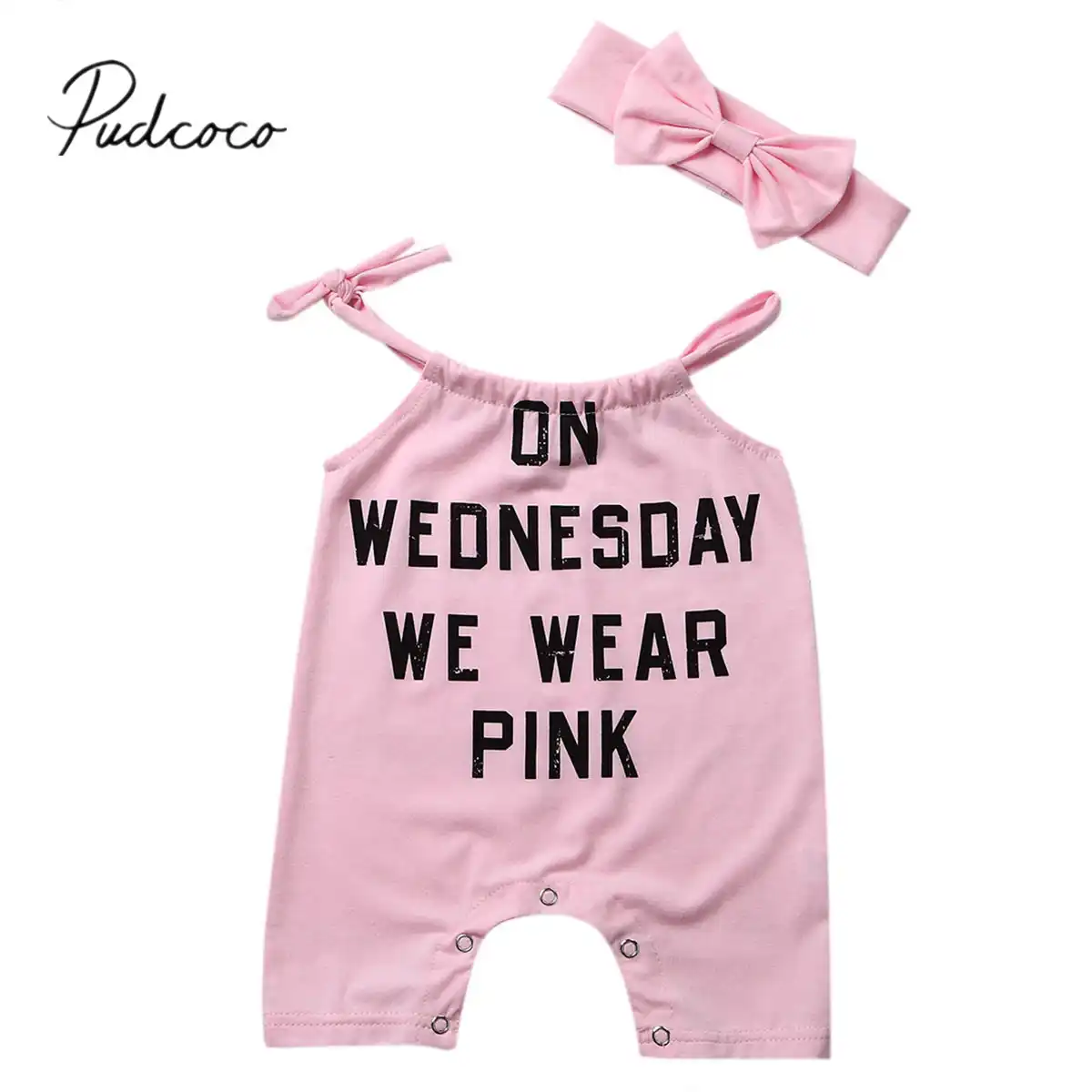 2018 brand new 2pcs pink newborn baby girls romper summer