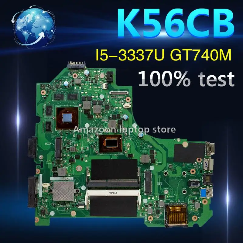 Amazoon K56CB Laptop motherboard for ASUS K56CB K56CM K56C K56 S550CM S550C Test original mainboard I5-3337U GT740M
Amazoon K56CB Laptop motherboard for ASUS K56CB K56CM K56C K56 S550CM S550C Test original mainboard I5-3337U GT740M