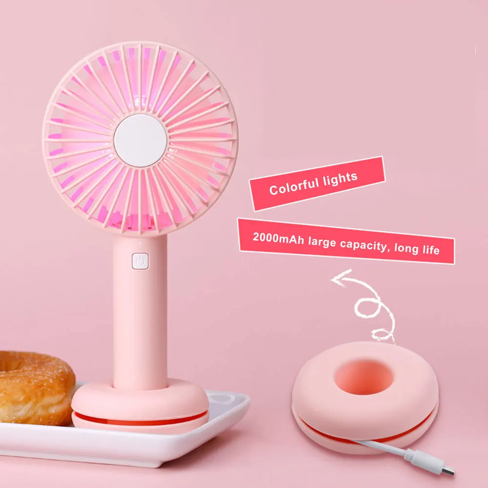 Mini Handheld Fan USB Personal Portable Rechargeable Fan With Colorful LED Light 3 level Adjustable Speeds For home travel
Mini Handheld Fan USB Personal Portable Rechargeable Fan With Colorful LED Light 3 level Adjustable Speeds For home travel