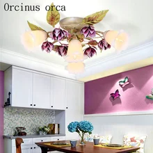 Korean garden flower ceiling lamp bedroom restaurant aisle European style LED purple iron ceiling lamp free shipping
Korean garden flower ceiling lamp bedroom restaurant aisle European style LED purple iron ceiling lamp free shipping