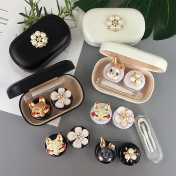 Creative Contact Lens Storage Box Portable Cute Rabbit Fox Double Decoration Box Set Useable Home Decorative Crafts 9 *5* 2cm
Creative Contact Lens Storage Box Portable Cute Rabbit Fox Double Decoration Box Set Useable Home Decorative Crafts 9 *5* 2cm