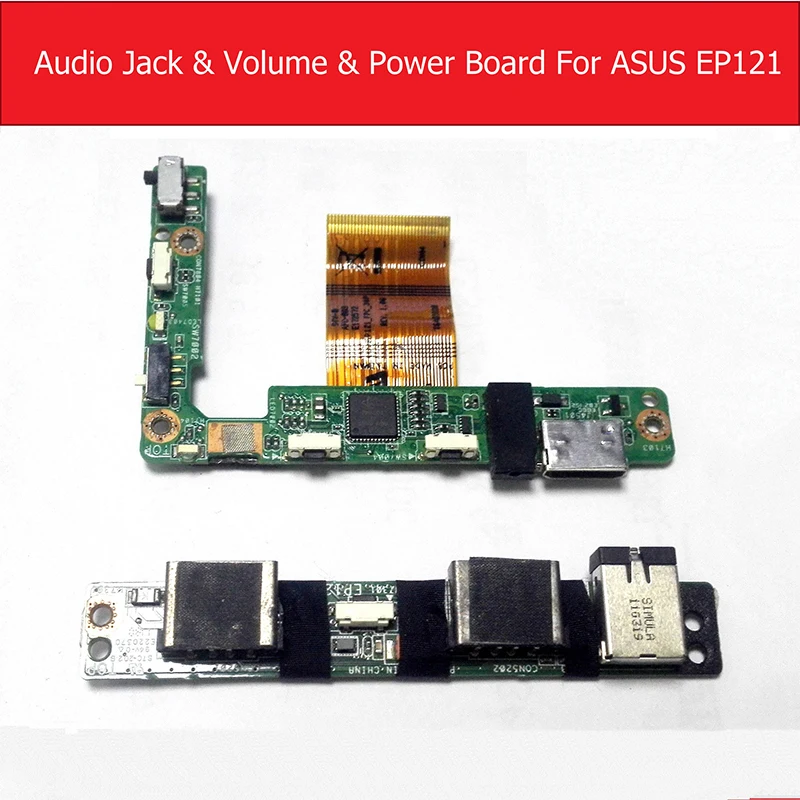 Audio Jack & Power & Volume Flex Cable Board For ASUS Eee Slate EP121 HDMI Power Audio Sound Button Board Replacement Tested
Audio Jack & Power & Volume Flex Cable Board For ASUS Eee Slate EP121 HDMI Power Audio Sound Button Board Replacement Tested