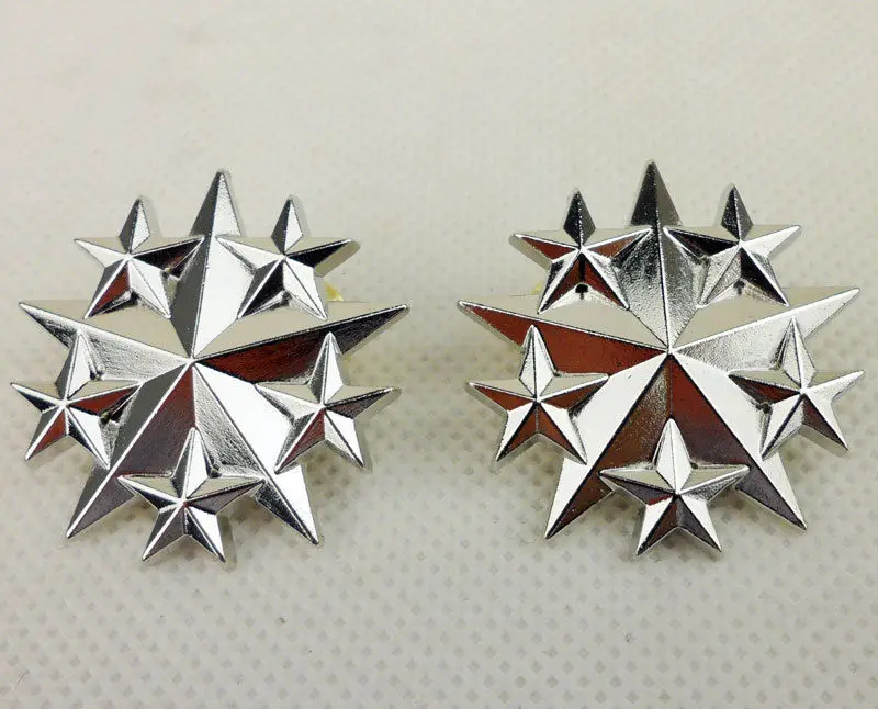 PAIR US Air Force General Officer Six Star Badge Pin Insignia |