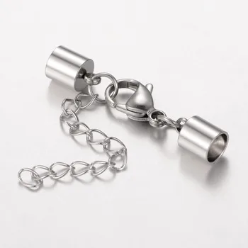 10pcs 304 Metal Stainless Steel Cord End Jewelry Making DIY Findings with Lobster Claw Clasp and End Extended Chain Jump Rings
10pcs 304 Metal Stainless Steel Cord End Jewelry Making DIY Findings with Lobster Claw Clasp and End Extended Chain Jump Rings