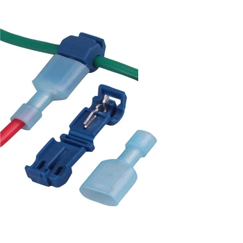 100PCS=50SETS L1 Blue T Type Quick Splice Crimp Terminal Wire Convenient Connector For 1.2-2.5mm Line Free Shipping
100PCS=50SETS L1 Blue T Type Quick Splice Crimp Terminal Wire Convenient Connector For 1.2-2.5mm Line Free Shipping