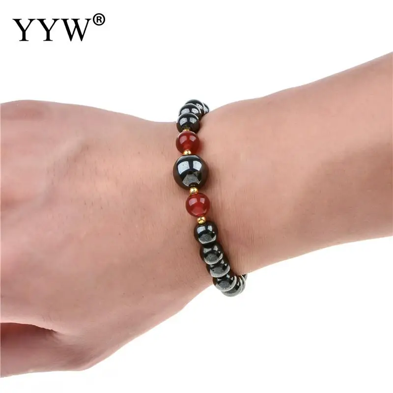 Natural Stone Black Bead Bracelet Fashion Magnetic Hematite Health Power Healing Bracelet Women Men Jewelry Pulseira Feminina
Natural Stone Black Bead Bracelet Fashion Magnetic Hematite Health Power Healing Bracelet Women Men Jewelry Pulseira Feminina