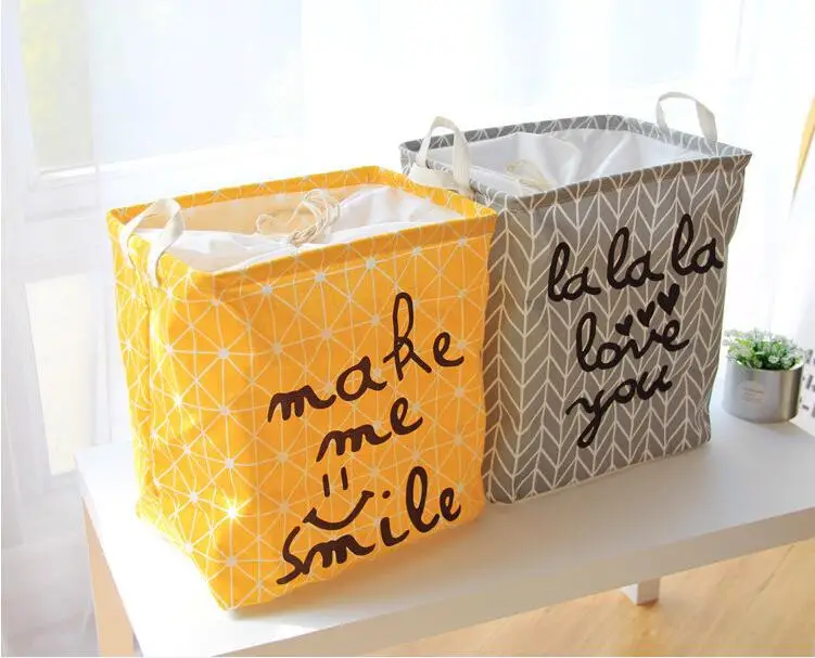 Foldable Linen Cotton Storage basket Clothes Drawstring Laundry Basket Storage Box Sundries Organizer Toys Storage Home Storage
Foldable Linen Cotton Storage basket Clothes Drawstring Laundry Basket Storage Box Sundries Organizer Toys Storage Home Storage