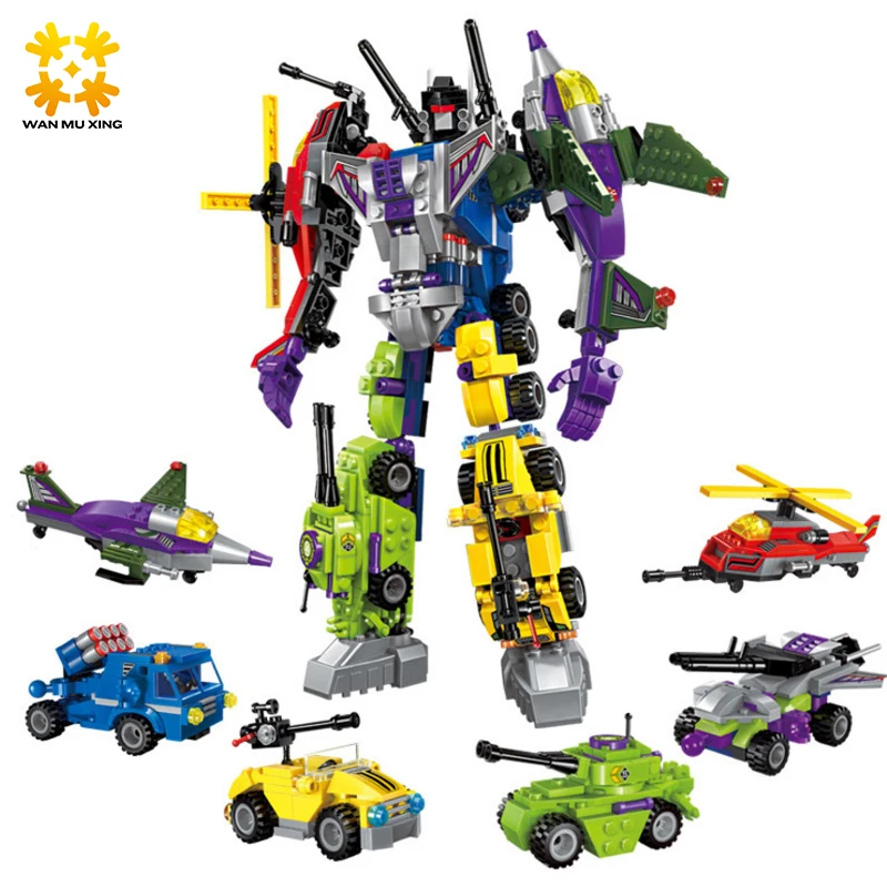 Enlighten 1404 6 in 1 Super Hero Robot Destroyer Building Blocks Bricks Sets Car Airplane Minifigures Christmas Gift for Kids
Enlighten 1404 6 in 1 Super Hero Robot Destroyer Building Blocks Bricks Sets Car Airplane Minifigures Christmas Gift for Kids