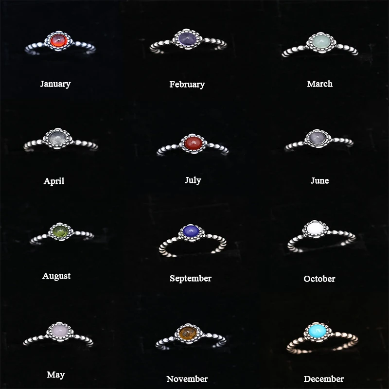 925 Sterling Silver Ring Charm with 12 Color Women Twelve Months Wedding Ring for Women Jewelry for Women Rings
925 Sterling Silver Ring Charm with 12 Color Women Twelve Months Wedding Ring for Women Jewelry for Women Rings