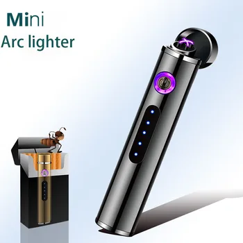 2019 Mini Portable Double Arc Lighter USB Plasma Electric Lighter Rechargeable Cigarette Lighters Windproof Smoking Accessories
2019 Mini Portable Double Arc Lighter USB Plasma Electric Lighter Rechargeable Cigarette Lighters Windproof Smoking Accessories