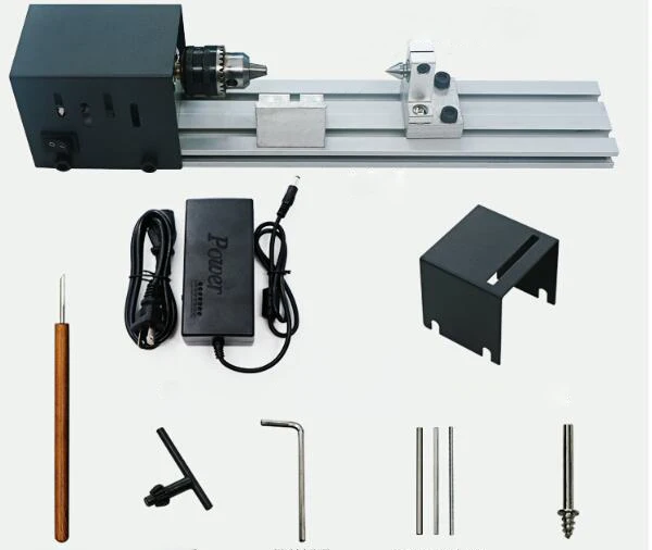 Mini Lathe Machine with Power Adapter DIY Woodworking Grinding Polishing Beads Wood Milling Cutters Tool CNC DC24V
Mini Lathe Machine with Power Adapter DIY Woodworking Grinding Polishing Beads Wood Milling Cutters Tool CNC DC24V