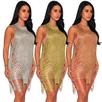 Beach Dress Tunic Pareo Women Coverup Woman Outlet Large Size Fall 2019 New Occident Sexy Golden Knitting Nightclub Perspective 
Beach Dress Tunic Pareo Women Coverup Woman Outlet Large Size Fall 2019 New Occident Sexy Golden Knitting Nightclub Perspective