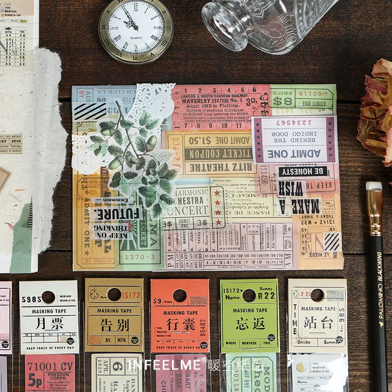 Retro Bill Vintage Colorful Ticket Old Paper Decoration Sticker DIY Bulletjournal Scrapbooking Planner
Retro Bill Vintage Colorful Ticket Old Paper Decoration Sticker DIY Bulletjournal Scrapbooking Planner