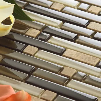 Long Strip Marble Stone Crystal Glass Mosaic Tile for Kitchen Baseboard Shower Bath Background Wall Sticker Building Materials
Long Strip Marble Stone Crystal Glass Mosaic Tile for Kitchen Baseboard Shower Bath Background Wall Sticker Building Materials