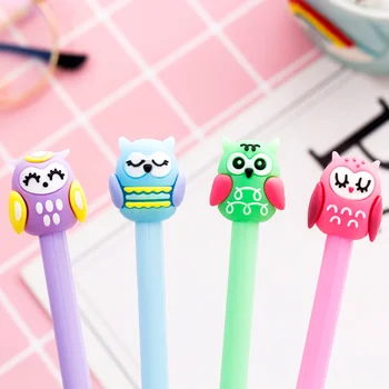 4pcs Cartoon color Owl pen 0.5mm black ink gel pens Stationery Office accessories school student supplies Material escolar
4pcs Cartoon color Owl pen 0.5mm black ink gel pens Stationery Office accessories school student supplies Material escolar