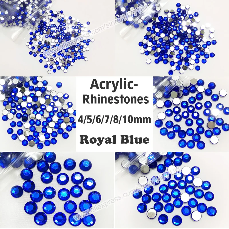 4 5 6 7 8 10mm ACRYLIC RHINESTONES ROYAL BLUE Flat Back Round Diamante Gems BeadsTable Confetti DIY Crafts Beads Embellishments
4 5 6 7 8 10mm ACRYLIC RHINESTONES ROYAL BLUE Flat Back Round Diamante Gems BeadsTable Confetti DIY Crafts Beads Embellishments