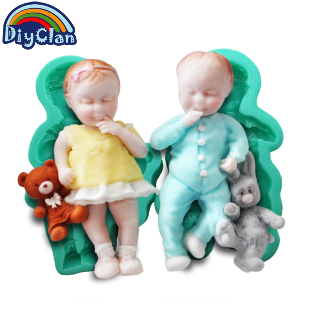 2 style 3D baby sugar silicone cake mold baby boy and girl chocalate silicone mould baby and animal rabbit bear
2 style 3D baby sugar silicone cake mold baby boy and girl chocalate silicone mould baby and animal rabbit bear