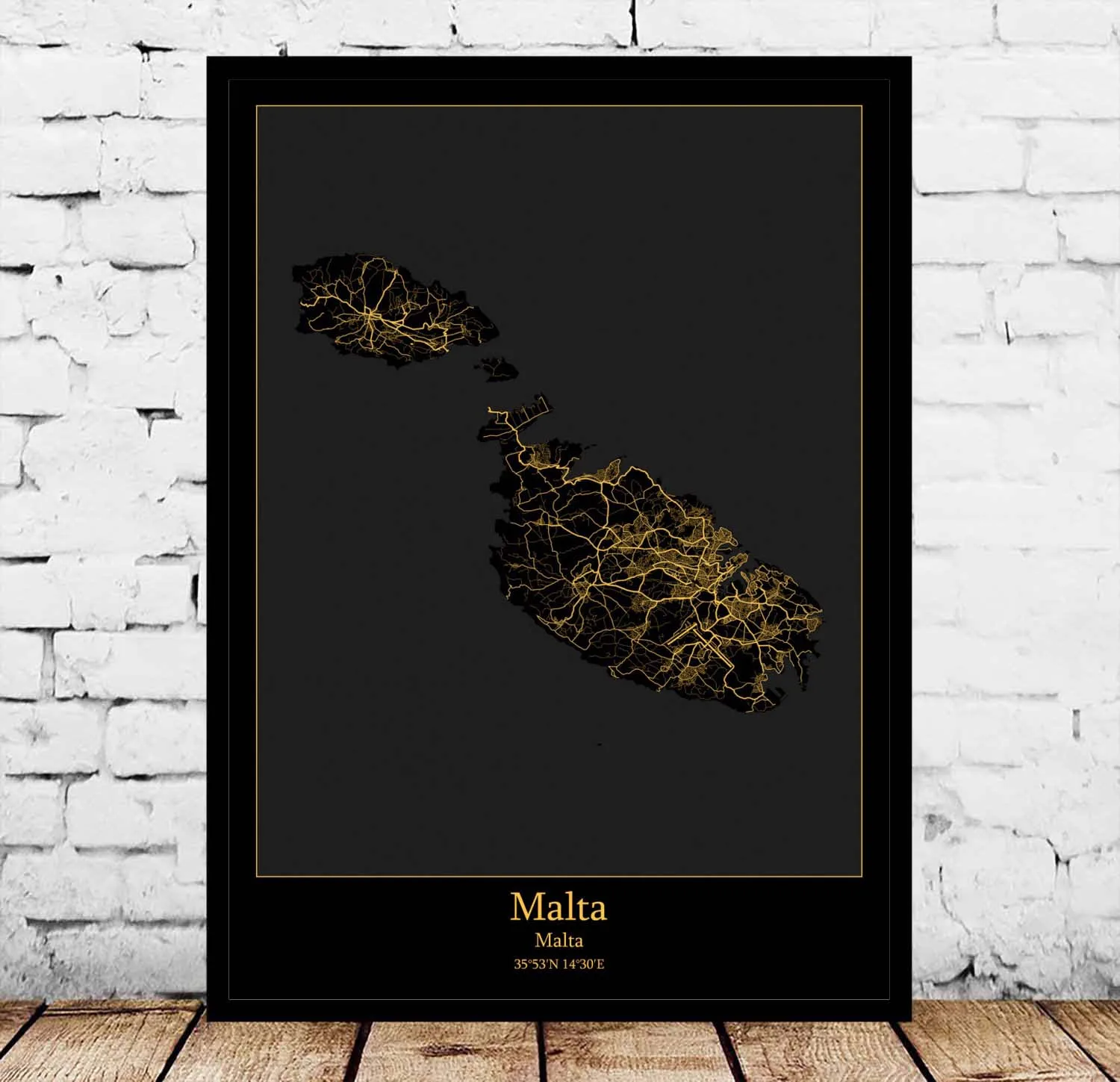 Malta Map Poster | Дом и сад