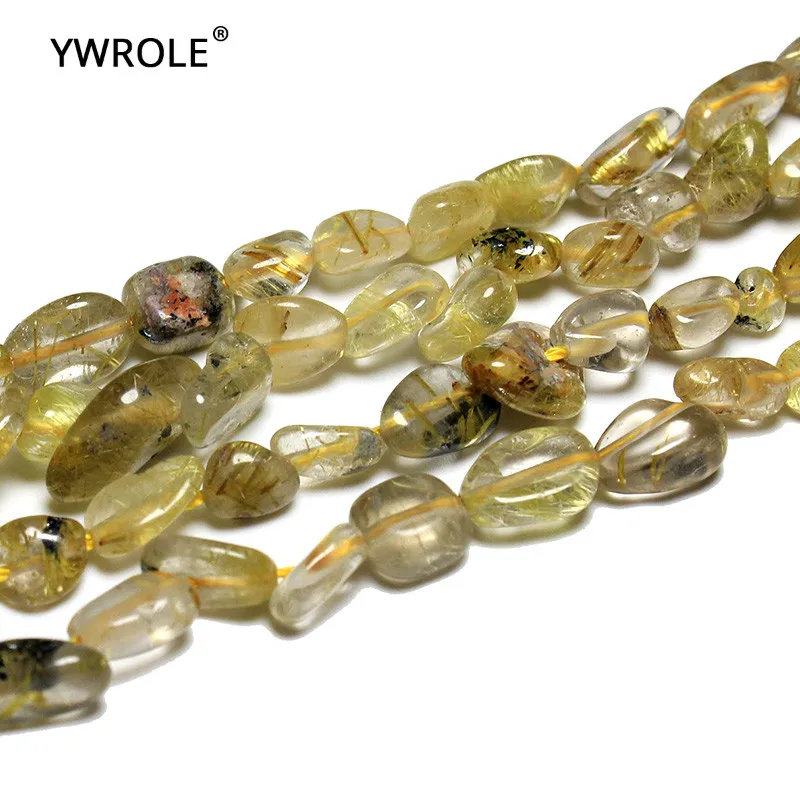 Irregular Rutilated Quartz Natural Stone Loose Beads For Jewelry Making 5-8 mm DIY Bracelet Necklace Material Strand 15''
Irregular Rutilated Quartz Natural Stone Loose Beads For Jewelry Making 5-8 mm DIY Bracelet Necklace Material Strand 15''