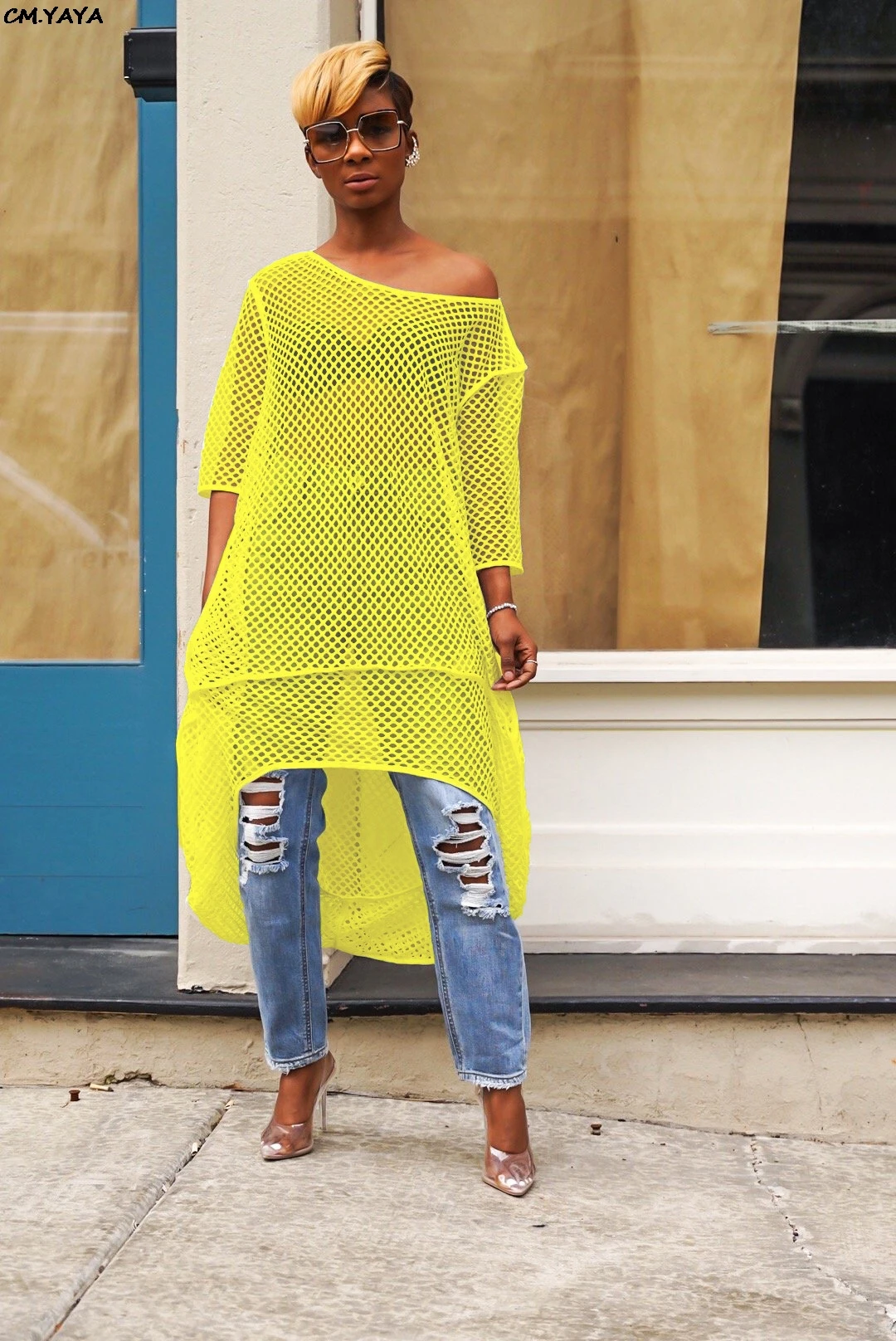 2019 Summer gauze mesh see though off shoulder half length sleeve high low A-line dress beach sexy cloak top tee 3 color CX102
2019 Summer gauze mesh see though off shoulder half length sleeve high low A-line dress beach sexy cloak top tee 3 color CX102