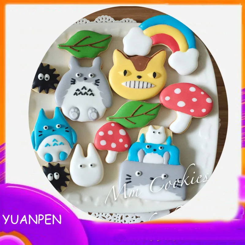 1pcs Totoro Mushroom rainbow metal cookies cutter gateau biscuit pastry mold Mousse Fondant cake decorating tool Birthday party
1pcs Totoro Mushroom rainbow metal cookies cutter gateau biscuit pastry mold Mousse Fondant cake decorating tool Birthday party