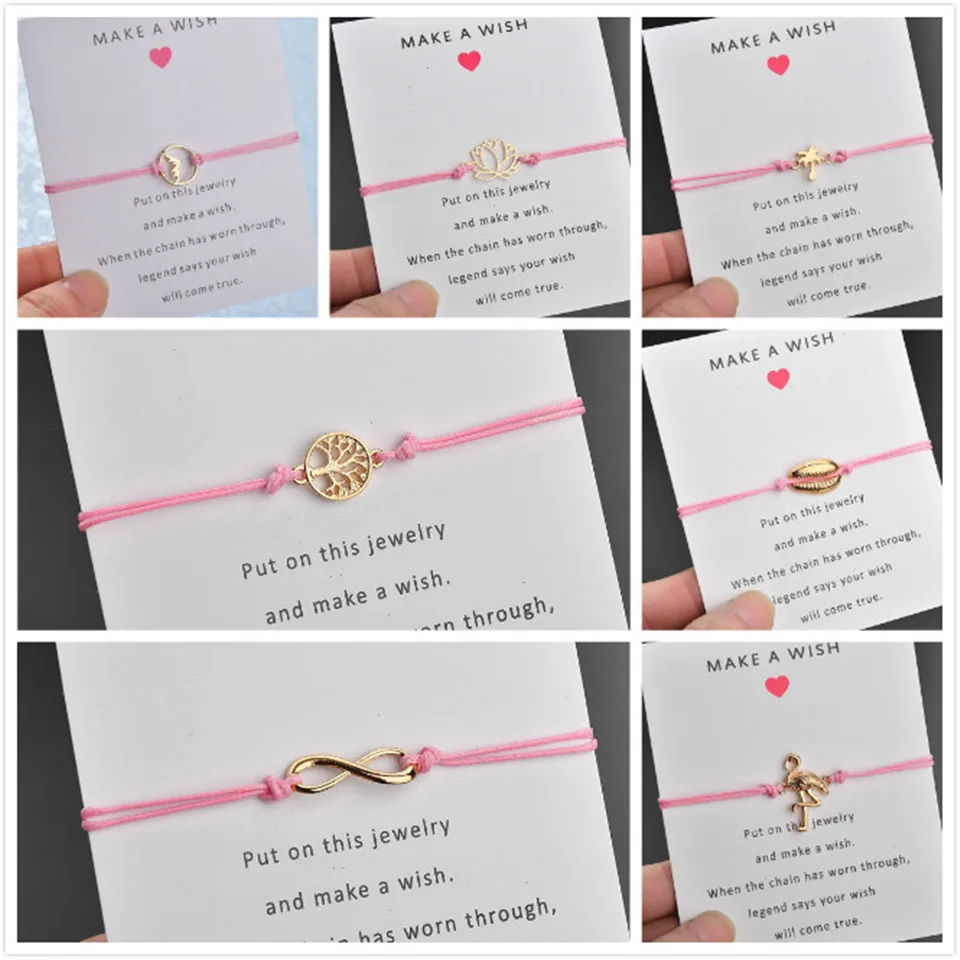 Friendship Bracelets for Women Lotus Flower Tree of Life Mountain Volcano Alloy Pink Rope Bracelet Fashion Jewelry
Friendship Bracelets for Women Lotus Flower Tree of Life Mountain Volcano Alloy Pink Rope Bracelet Fashion Jewelry