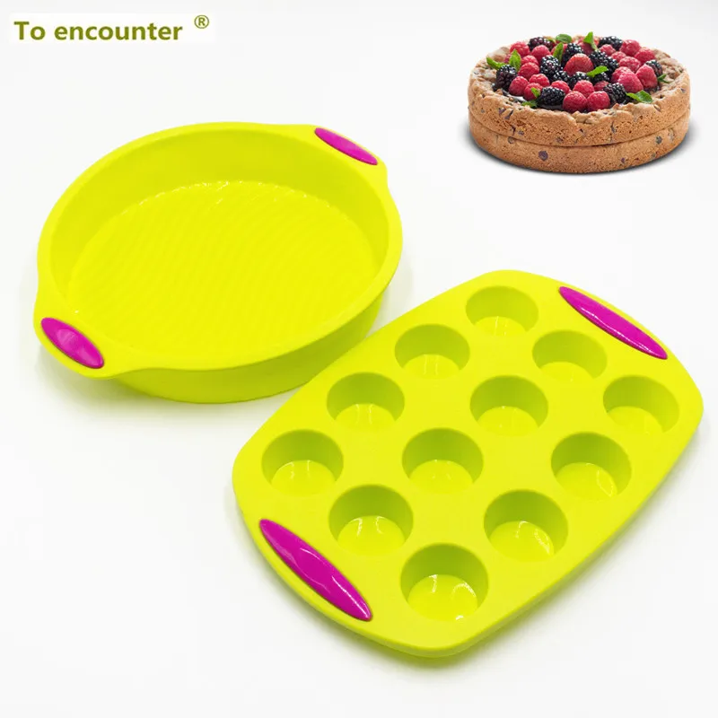 To encounter Round Shape Silicone Baking Cake Mold DIY Muffin Pans Double Color New Baking Tools New 2 in Package Free Shipping
To encounter Round Shape Silicone Baking Cake Mold DIY Muffin Pans Double Color New Baking Tools New 2 in Package Free Shipping