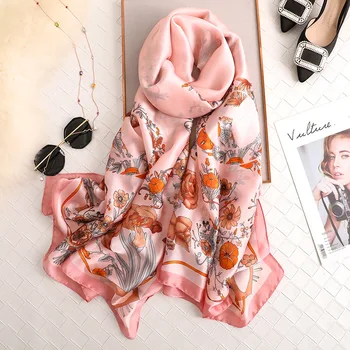 2019 Spain Luxury Brand Vintage Polka Floral Silk Scarves Printed Shawls and Wraps Pashmina Foulard Bandana Hijab Snood 180*90Cm
2019 Spain Luxury Brand Vintage Polka Floral Silk Scarves Printed Shawls and Wraps Pashmina Foulard Bandana Hijab Snood 180*90Cm