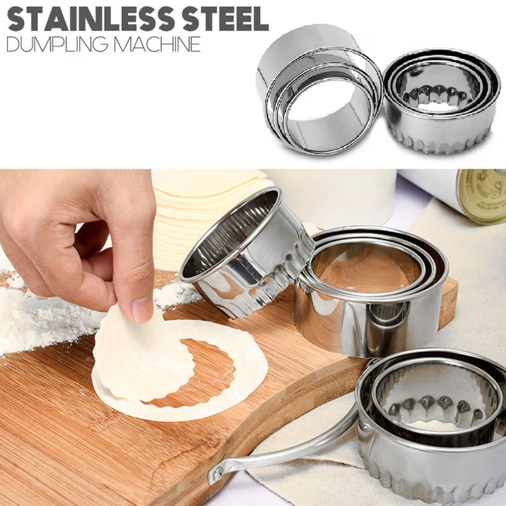 Stainless Steel Dough Press Maker Dumpling Pie Ravioli Making Mold Mould for Home Kitchen Dough Circle Roller Machine #CL30
Stainless Steel Dough Press Maker Dumpling Pie Ravioli Making Mold Mould for Home Kitchen Dough Circle Roller Machine #CL30