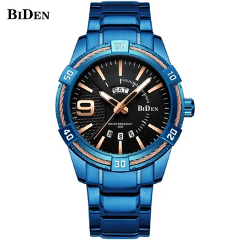 New BLUE Luxury Brand Men Quartz Watches Steel Waterproof Analog Watches Mens Date Casual Clock Business Relogio Masculino
New BLUE Luxury Brand Men Quartz Watches Steel Waterproof Analog Watches Mens Date Casual Clock Business Relogio Masculino