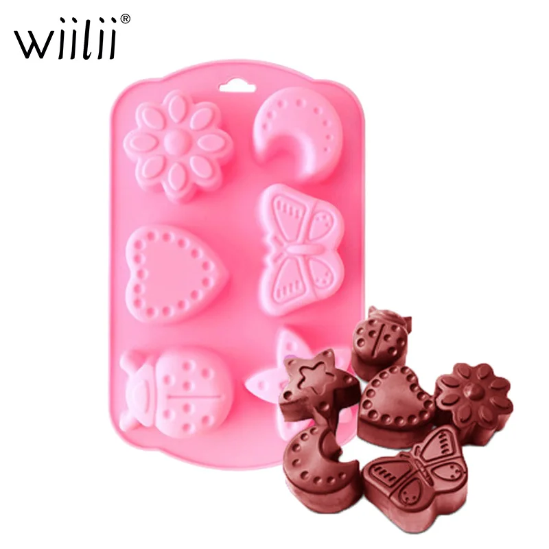 6 Cavity Insects Silicone Cocolate Mold For Jelly Pudding Pastries Molds DIY Moon Star Soap Mold Ice Cube Fondant Cake Mould
6 Cavity Insects Silicone Cocolate Mold For Jelly Pudding Pastries Molds DIY Moon Star Soap Mold Ice Cube Fondant Cake Mould