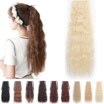 MERISI HAIR Long Kinky Curly Drawstring Ponytail Synthetic Hairpiece Pony Tail Hair Piece For Women Fake Bun Hair Extensions
MERISI HAIR Long Kinky Curly Drawstring Ponytail Synthetic Hairpiece Pony Tail Hair Piece For Women Fake Bun Hair Extensions