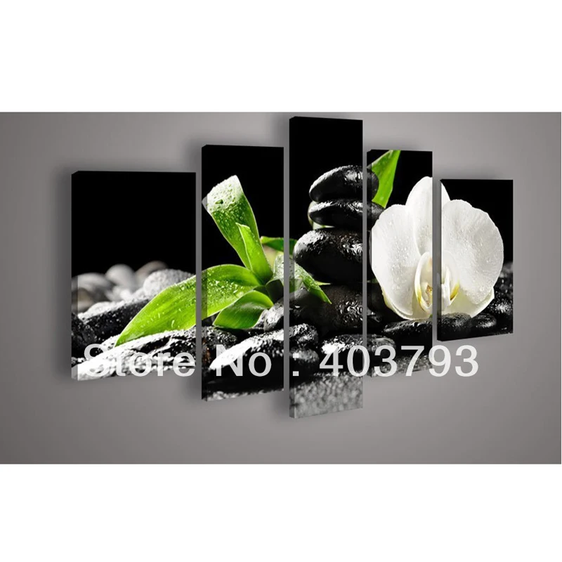 5 Panel Wall Art Botanical Feng Shui White Orchid Oil Painting On Canvas For Living Room Pictures On The Wall Free shipping
5 Panel Wall Art Botanical Feng Shui White Orchid Oil Painting On Canvas For Living Room Pictures On The Wall Free shipping