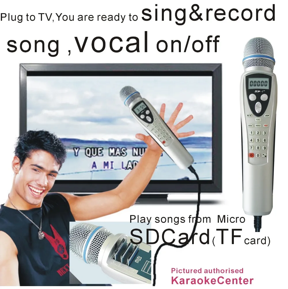 Karaoke System Recordable Karaoke Player Miagic Karaoke Micorphone System 8GB Song card with more songs
Karaoke System Recordable Karaoke Player Miagic Karaoke Micorphone System 8GB Song card with more songs